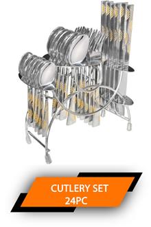 Shapes Alpha Cutlery Set With Knife 24pc